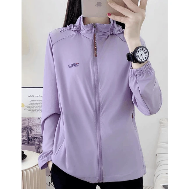 8866春夏女户外超薄透气运动皮肤衣防晒衣服运动冰丝速干防紫外线