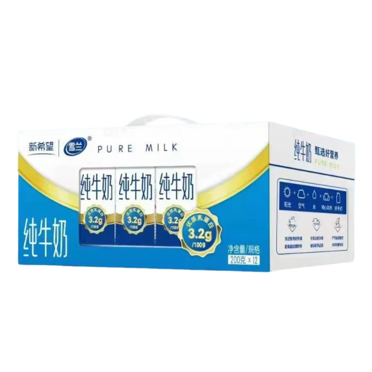 雪兰纯牛奶200g*12
