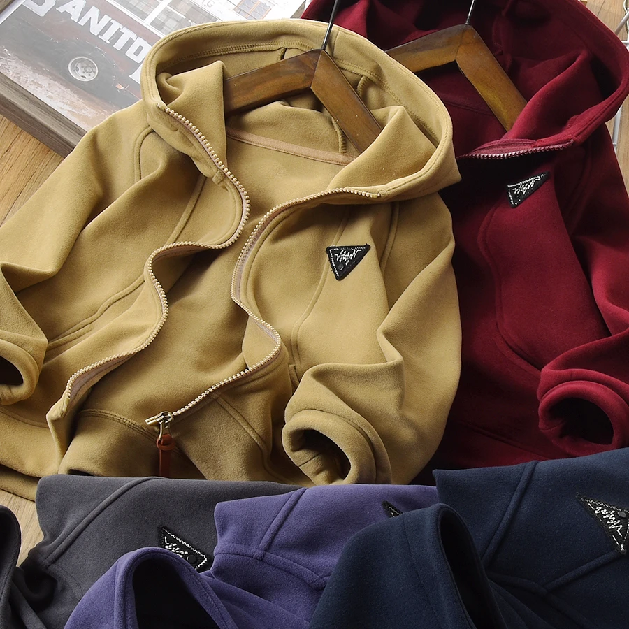 儿童冬装加绒连帽卫衣保暖帽衫休闲时尚上衣24159