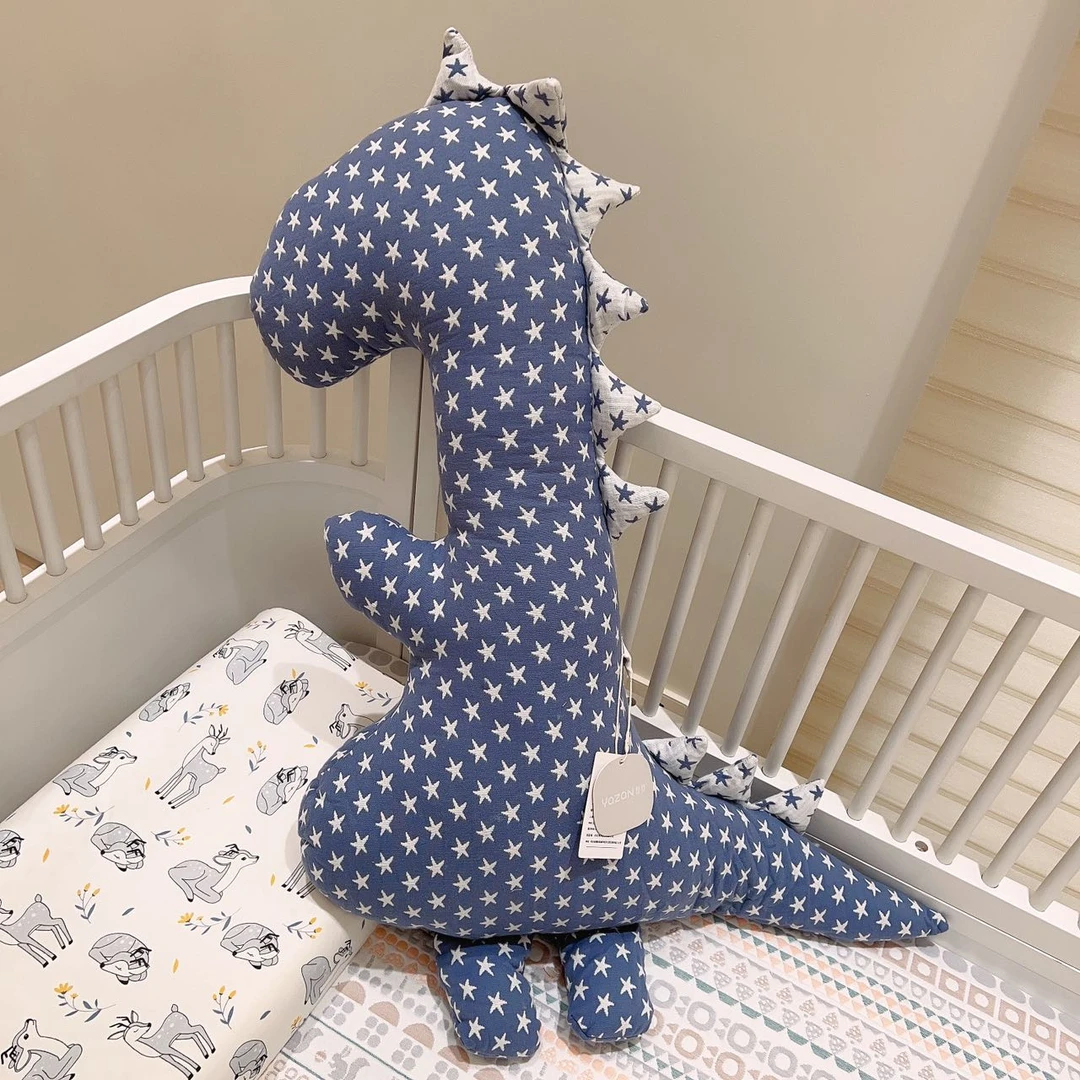 抱枕 安抚抱枕海豚恐龙动物枕头抱枕针织棉花