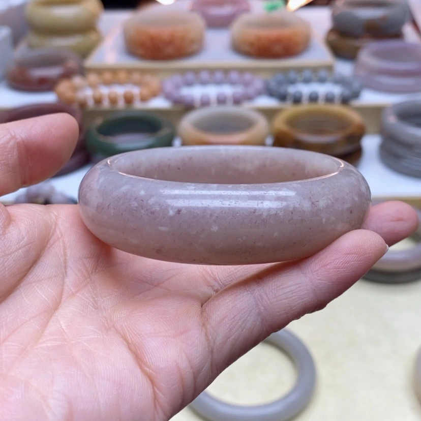 【闪购商品】石英质玉手镯未镶嵌星****儿紫玉手镯