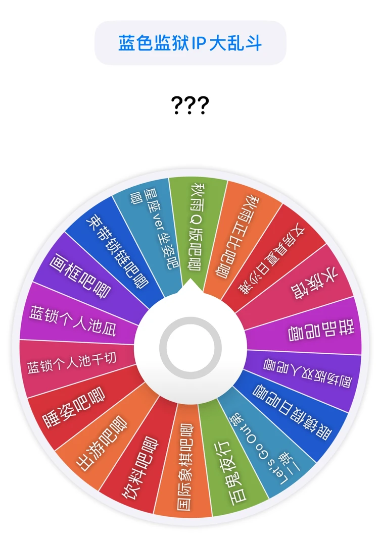 【拍一拆二】日谷蓝色监狱转盘纯吧唧大乱斗（代拆）