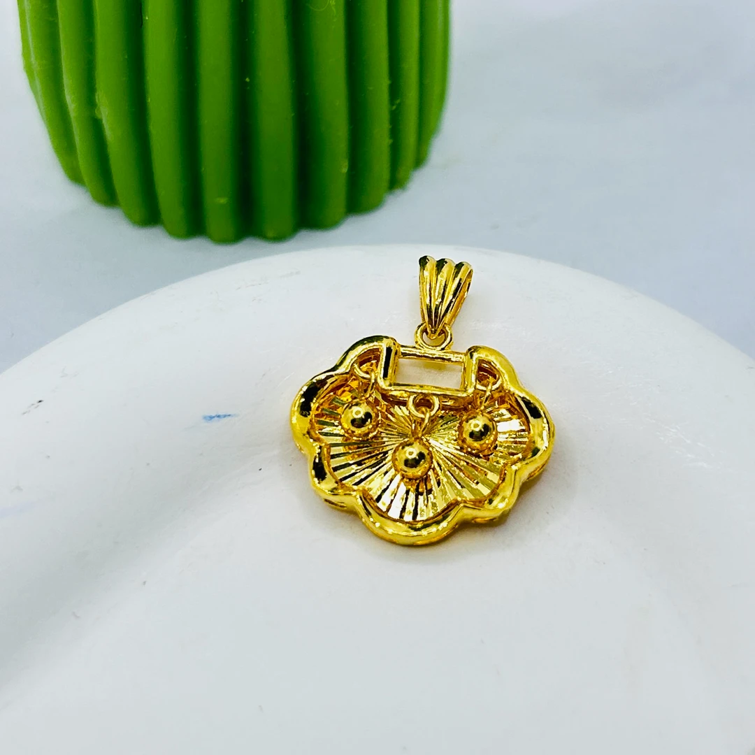 足金999 灵动珠珠祥云吊坠