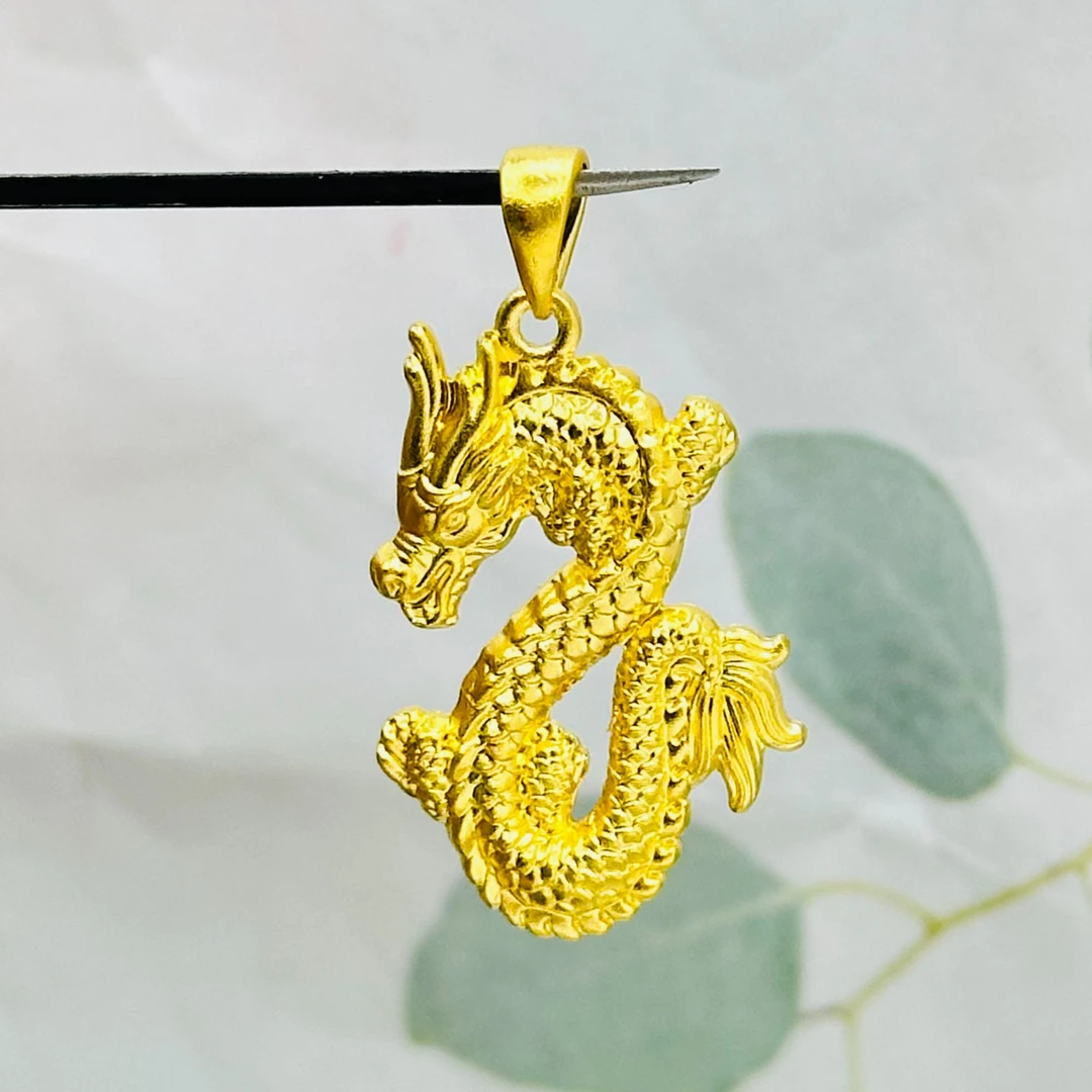 足金999 龙吊坠 5G工艺黄金珠宝首饰品 L
