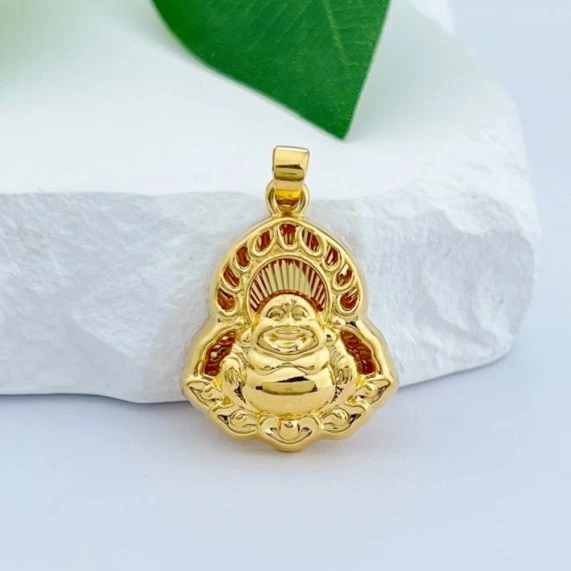 足金999 黄金珠宝首饰 5G工艺 火焰佛吊坠 【820】