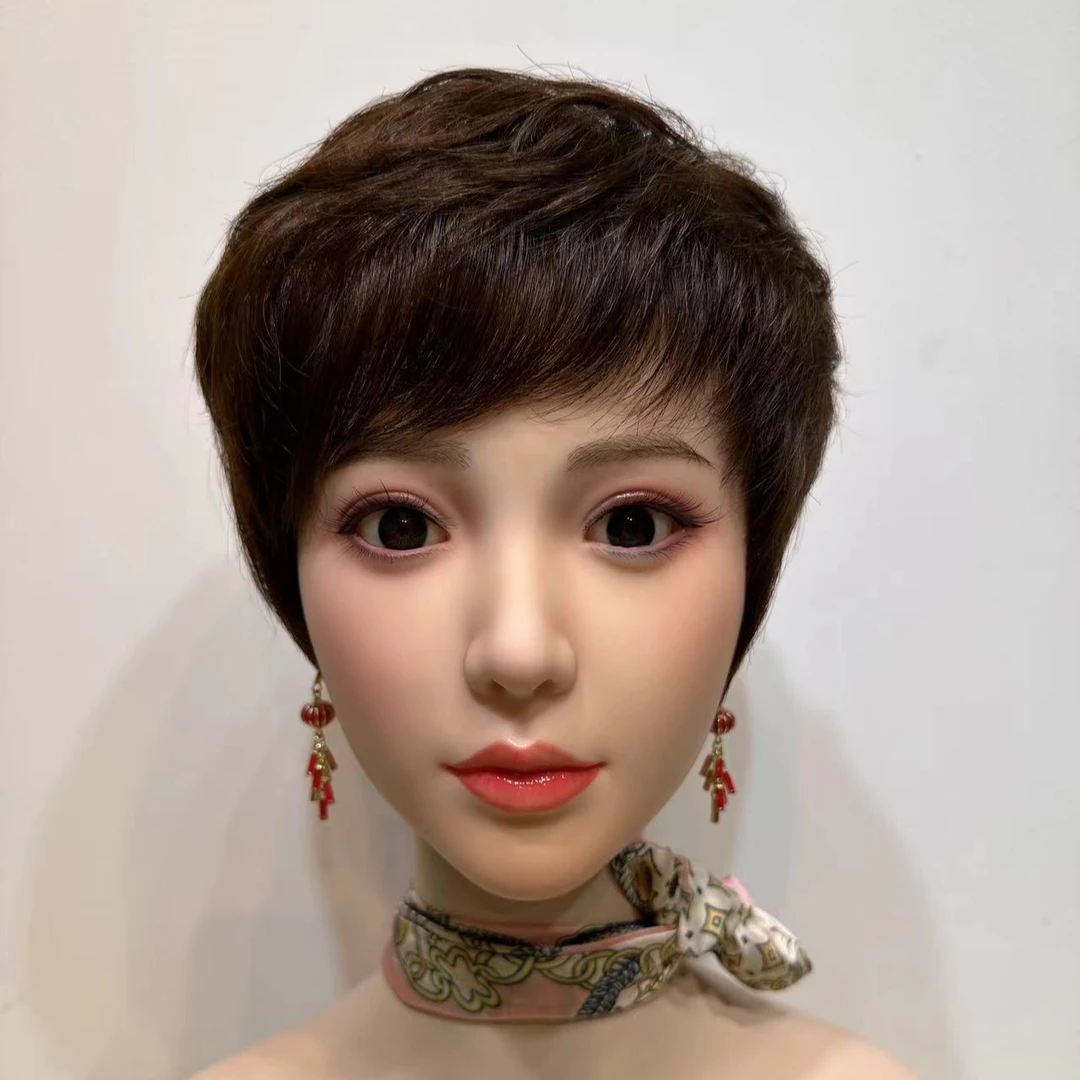 假发女全真人发时尚纹理烫全手织超薄透气自然气质减龄全真发头套