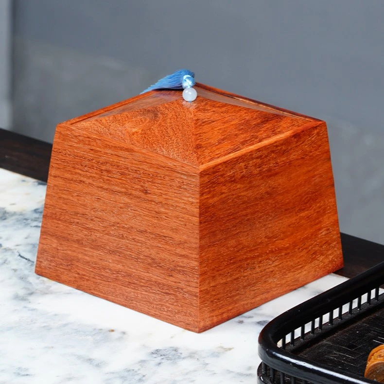 HLM艺术美观茶叶盒桌面收纳盒茶叶罐尺寸:顶11底13内高8.5外高9.5