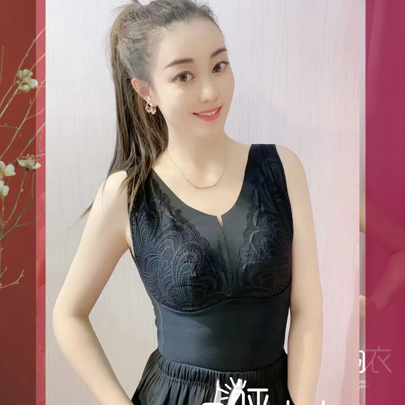 爱戴显瘦保温杯背心内衣会呼吸的文胸61303舒适透气收副乳61301