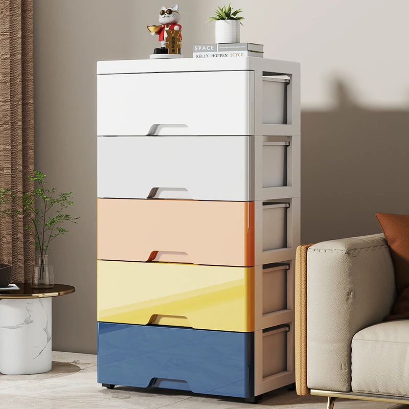收纳柜抽屉式塑料家用储物柜客厅多层五斗柜卧室落地床头置物柜子