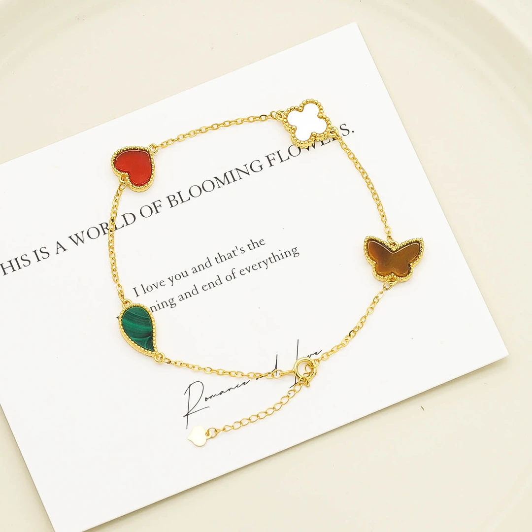 【媄物】18K金个性时尚多宝纹路手链 长约19cm S01040