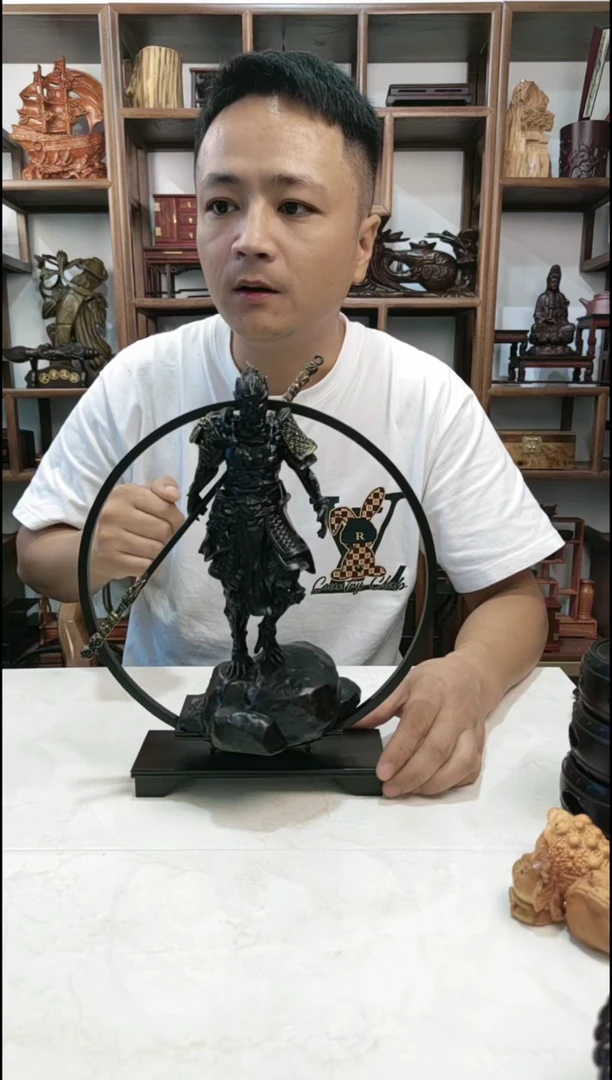 【闪购商品】东非黑黄檀（紫光檀）圆形小架子