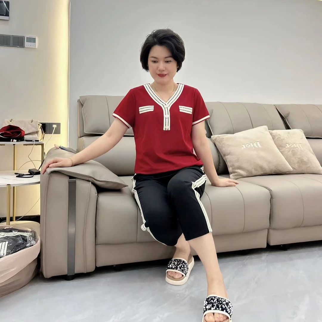 98028新款时尚气质显瘦套装