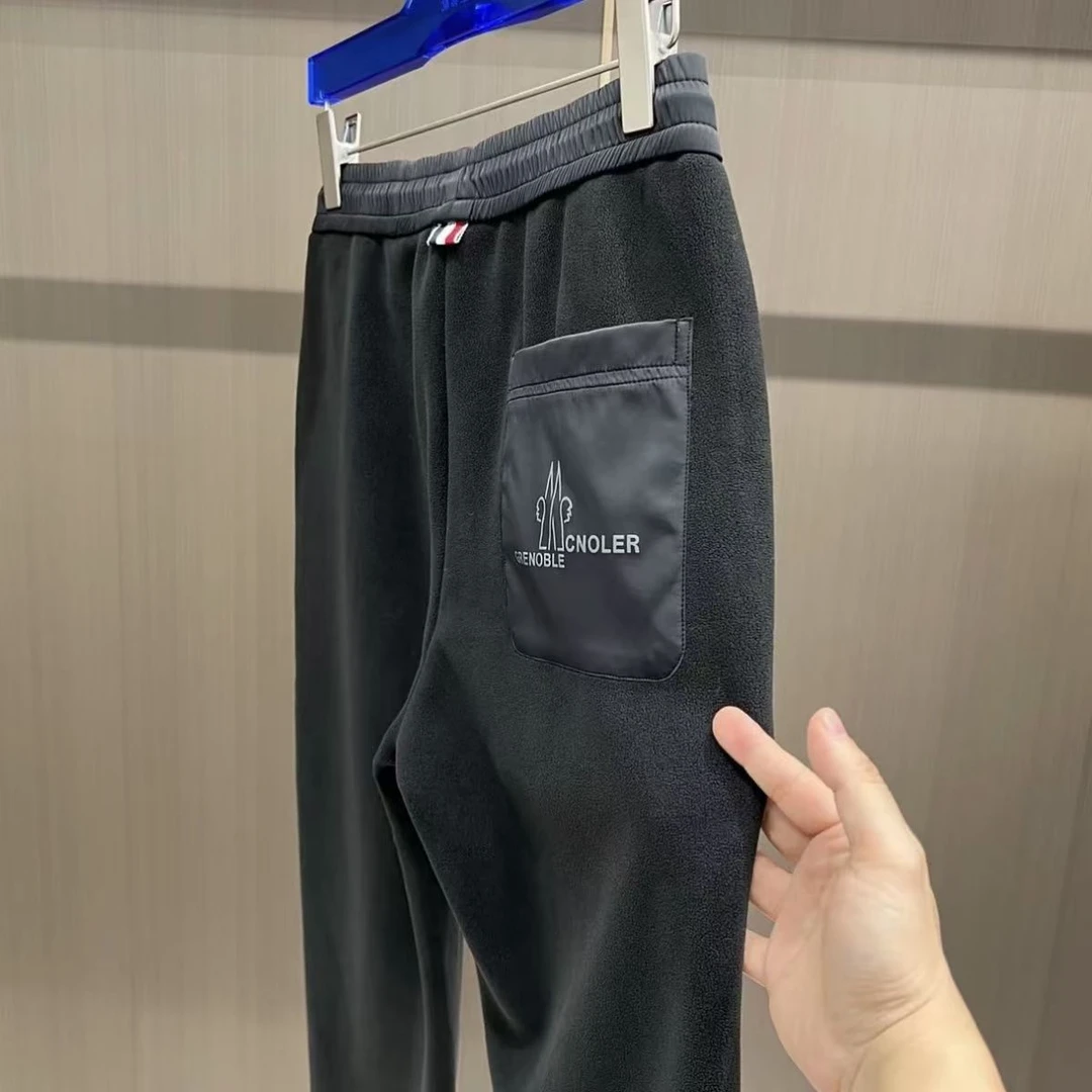 男士休闲裤加绒加厚摇粒绒运动卫裤弹力舒适高级感保暖束脚卫裤男