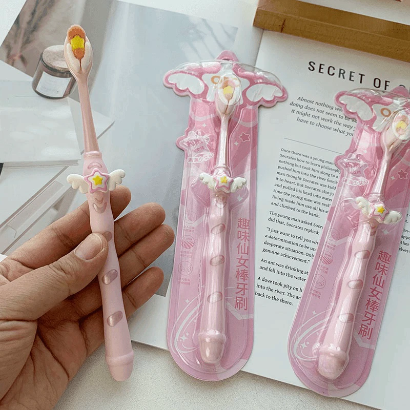 少女心满满粉色系软毛牙刷粉嫩万毛刷软乎乎孕期情侣亲子款小头刷