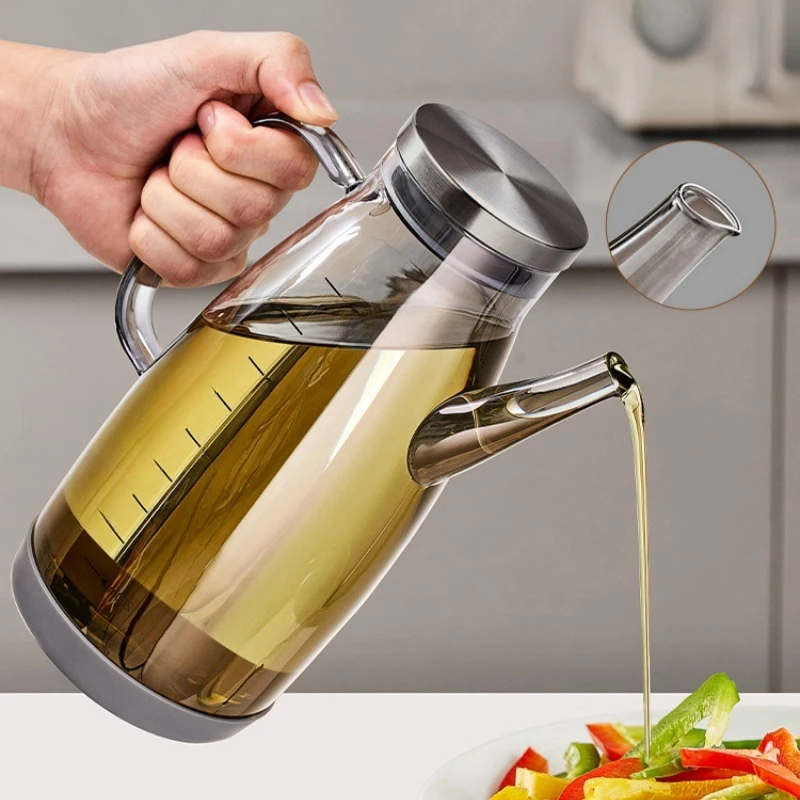 时尚现代新款装油瓶油壶家用不挂油厨房用品大号油罐酱油调料瓶子