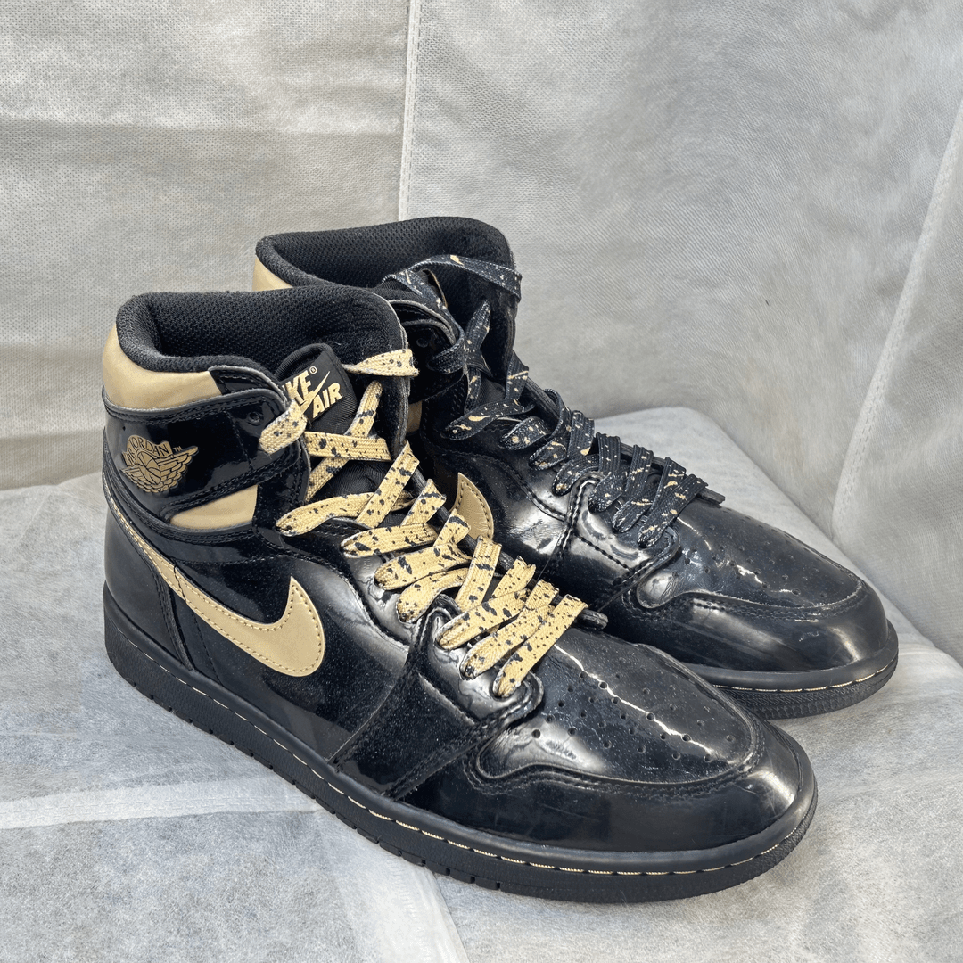 41码 AJ1 黑漆皮 高帮 复古篮球鞋 公价1329