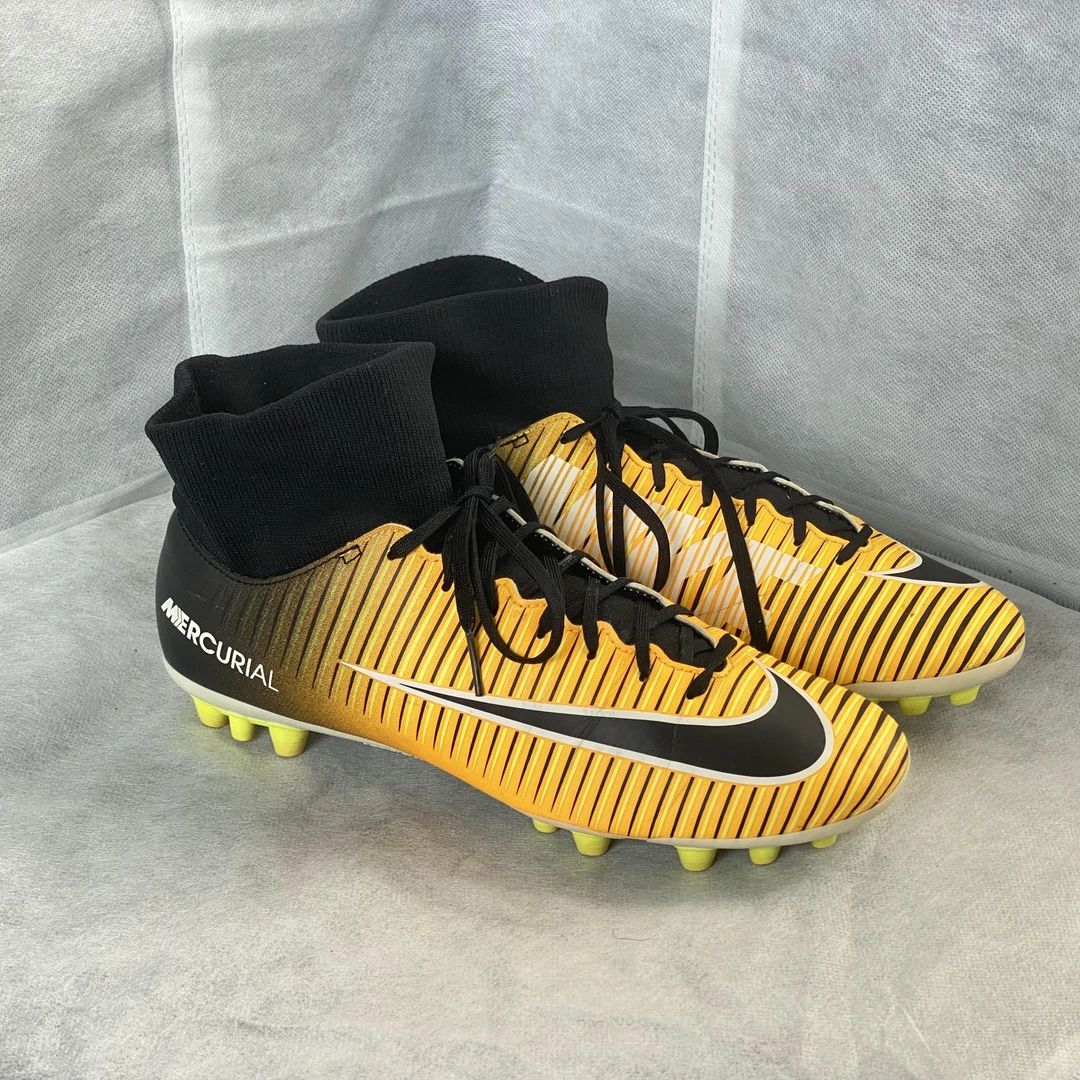 40码 Mercurial Victory 6 黑黄 足球鞋