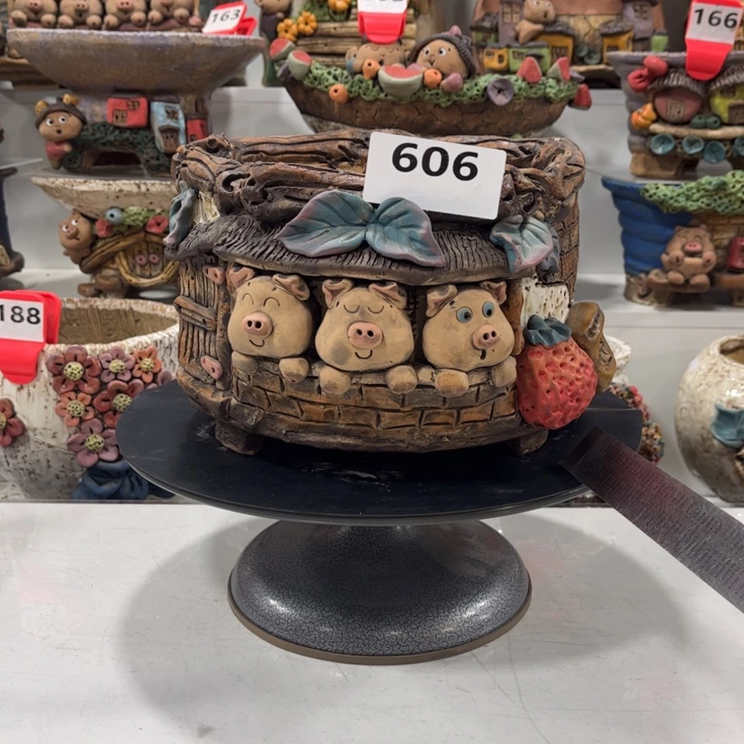 红陶20CM以下花盆606