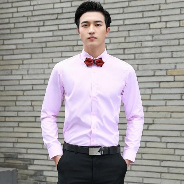 伴郎服兄弟装团男夏季长袖衬衫套装大码新郎短袖衬衣服白结婚礼服