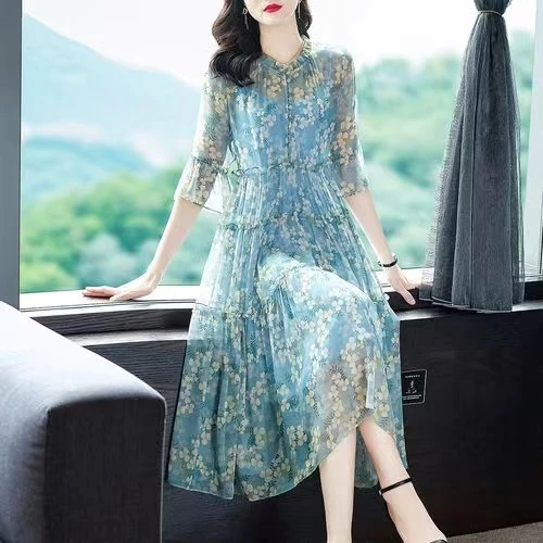 直播间抢购链接桑蚕丝时尚气质连衣裙上衣下单备注单号