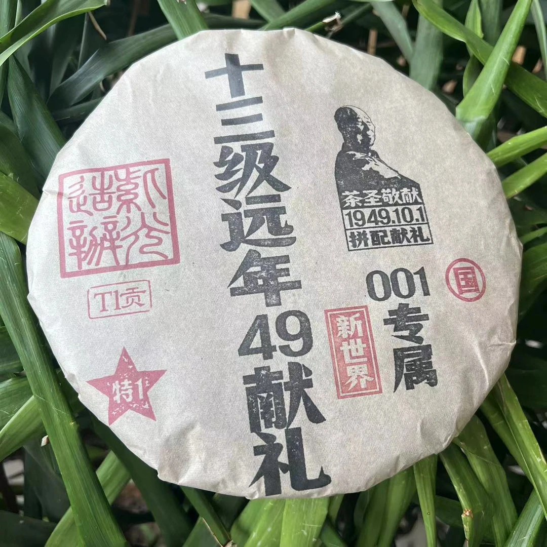 雨腾古茶 十三级远年49献礼新世界001专属357g/饼 生茶