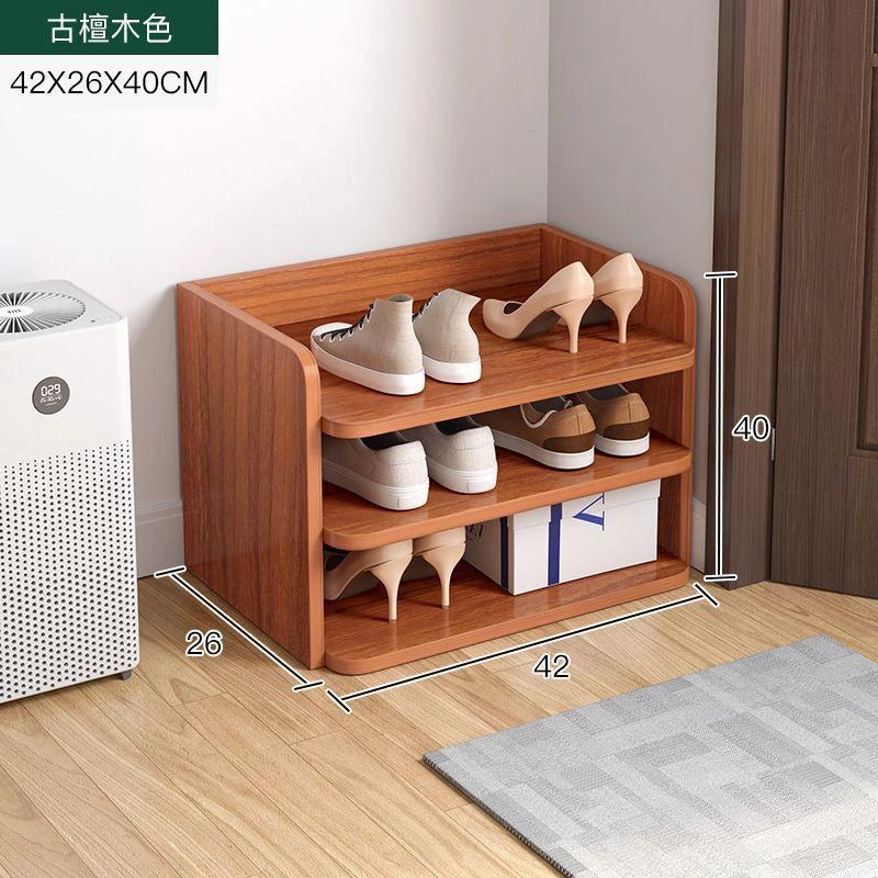 40厘米古檀木三层鞋架