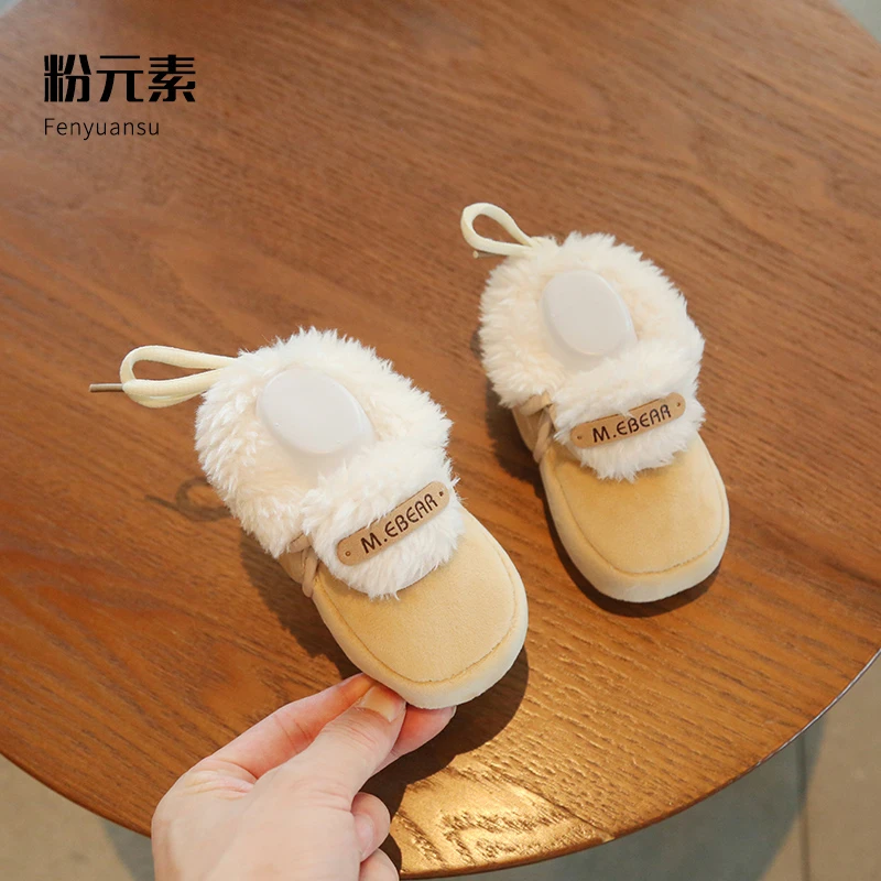 冬季婴幼儿袜套鞋婴儿鞋子秋冬0-6-12月软底加绒新生棉鞋宝宝步前