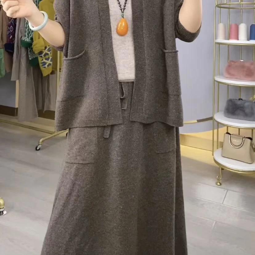 【挚爱调性】文艺复古范！加密抽带显瘦双兜A字半身裙