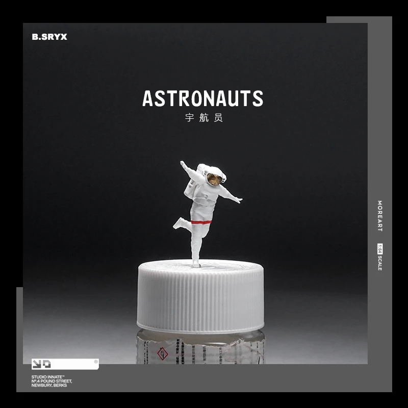 1:64登月宇航员 微缩人偶模型微景观造景道具拍摄摆件3D打印小人