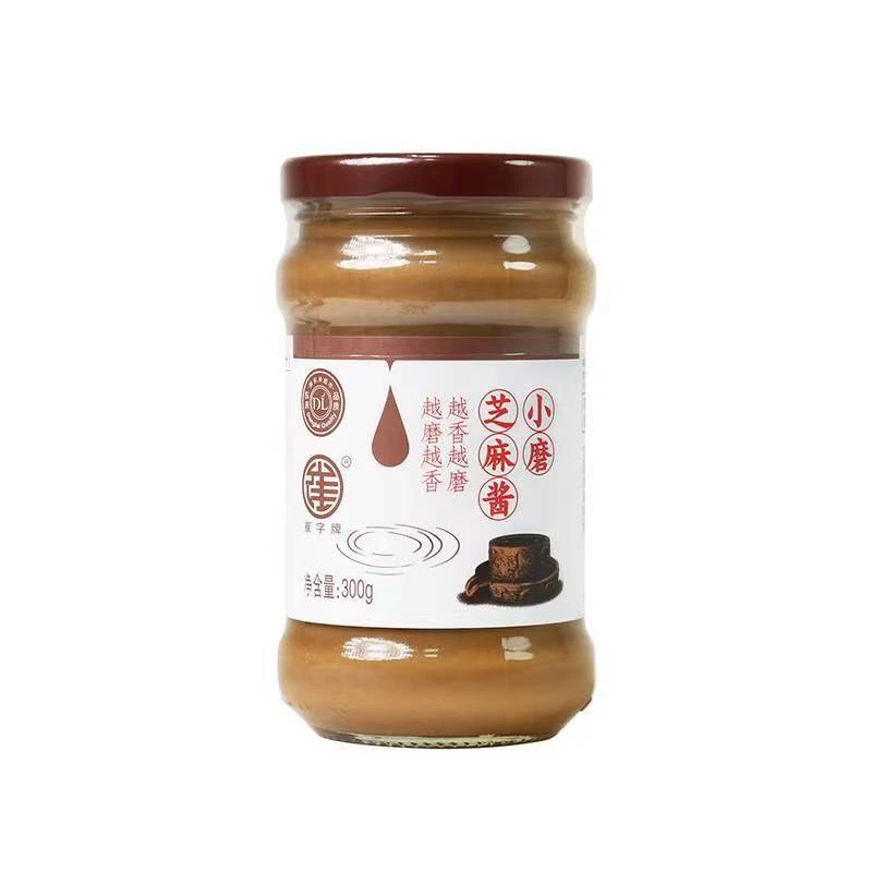 许昌超市代购自营品质小磨芝麻酱火锅伴侣蘸酱拌面酱300g/瓶