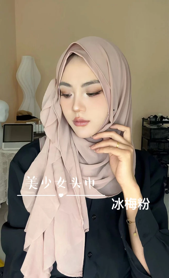 （法尔专属 ）美少女新款方便飘带绕巾