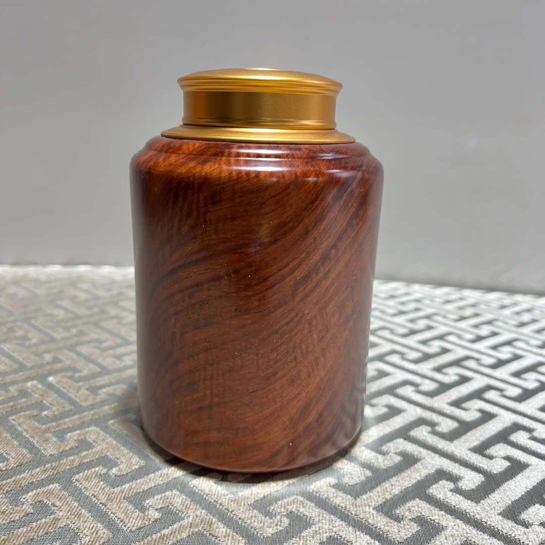 HM011铜盖密封圆形收纳筒MH尺寸：12*17cm