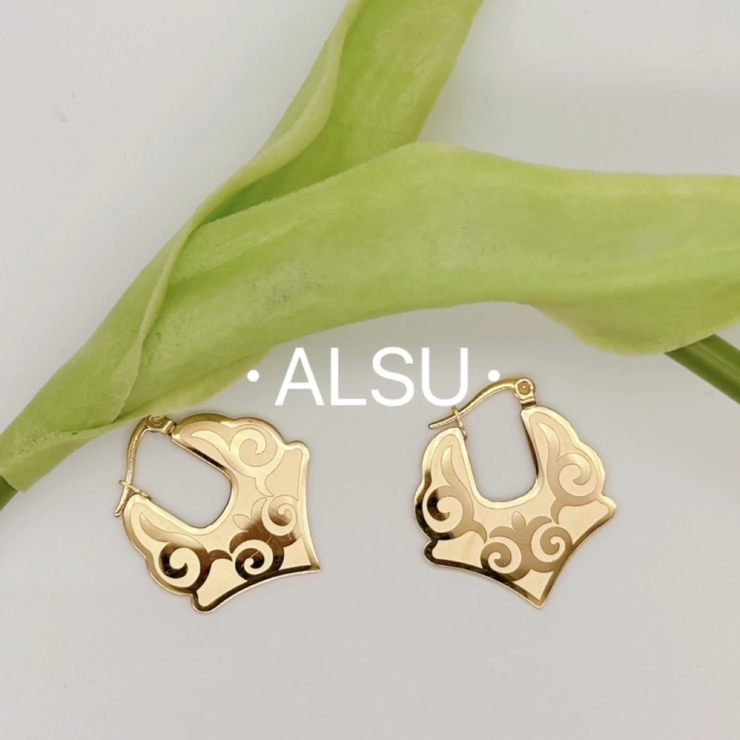 合金耳饰 ALSU原创哈萨克元素基础款耳环（半年质保）
