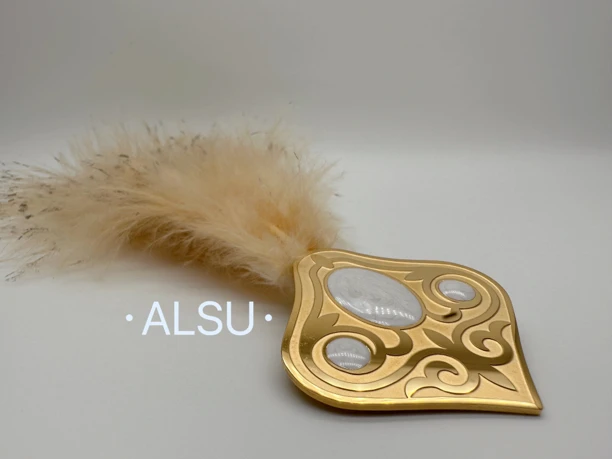 合金羽毛胸针 ALSU原创婚礼胸针