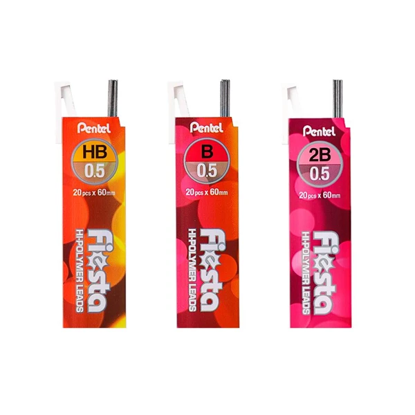pentel/派通 自动铅芯C235 Fiesta铅笔替芯0.5mm不易断学习用品