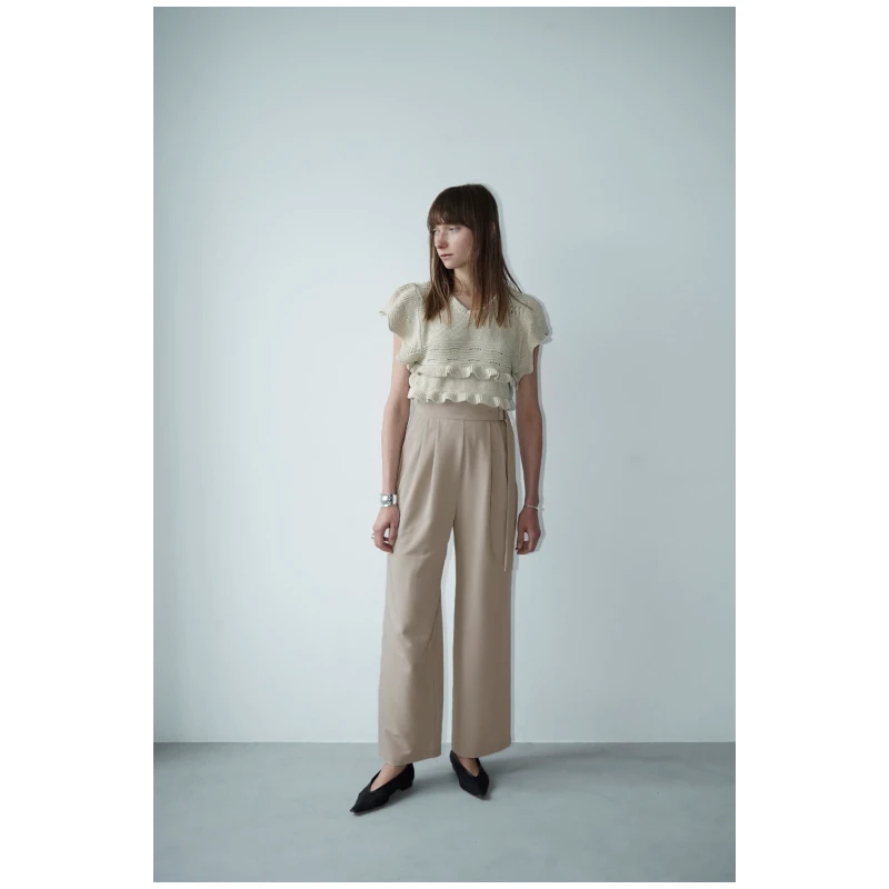 【TaKuMi】日系品牌 设计感 松本 夏季舒适百搭腰带设计休闲裤
