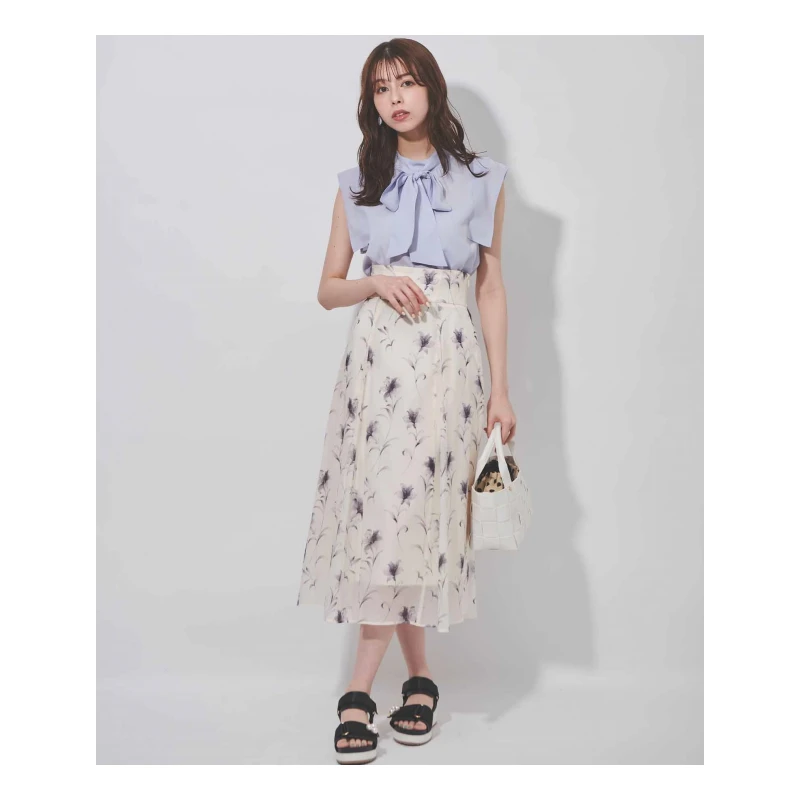 【TaKuMi】日系品牌   31*夏季花卉系列碎花显瘦气质高腰a字半身裙