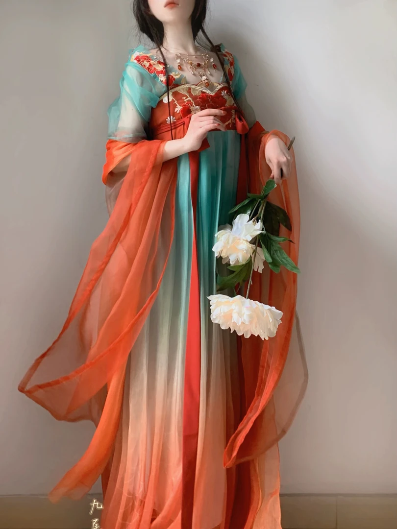 九月上原创汉服（九凤)三件套