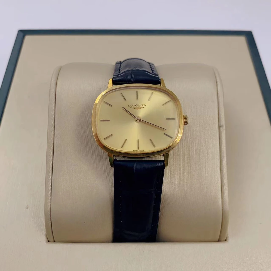 95新 Longines/浪琴 手动机械腕表33*28mm/公价28999/WH5273