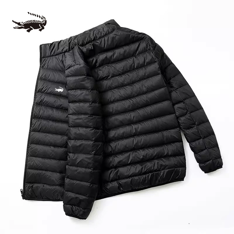 卡帝乐轻薄羽绒服冬季2023新款保暖潮流男女同款白鸭绒立领外套潮
