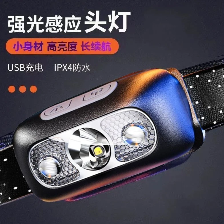 LED头灯钓鱼专用超亮可充电头戴式强光特亮小型便携式夜钓头灯