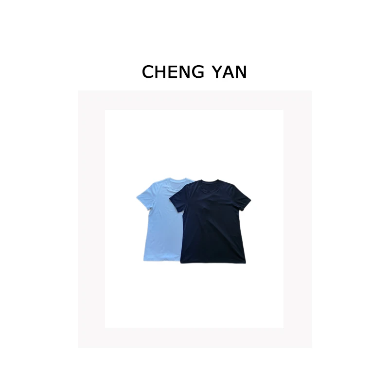 CHENGYAN黑白圆领短袖