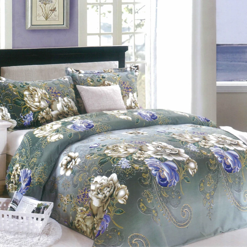 富贵牡丹套被套2米2.3