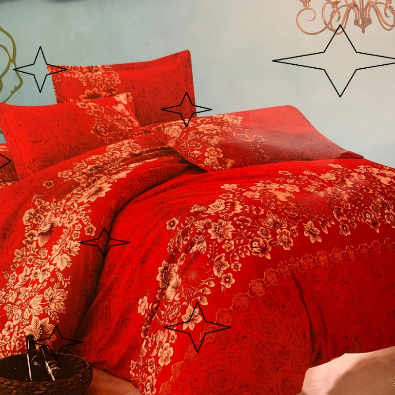 玫瑰伊人枕套48*76一对