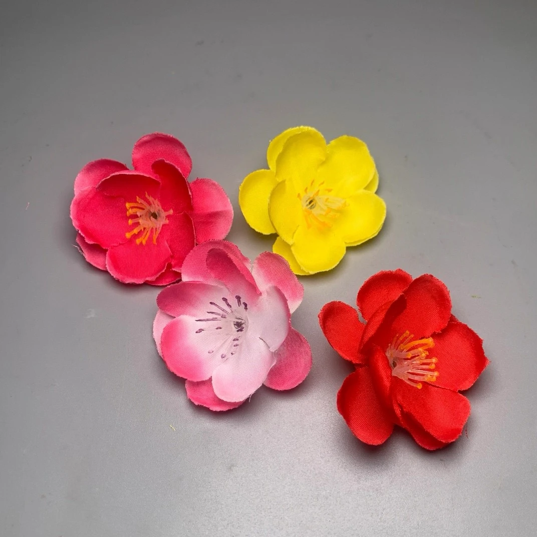 仿真梅花创意盘饰居家摆花配件塑料胶花装饰意境摆盘配件点缀糖艺