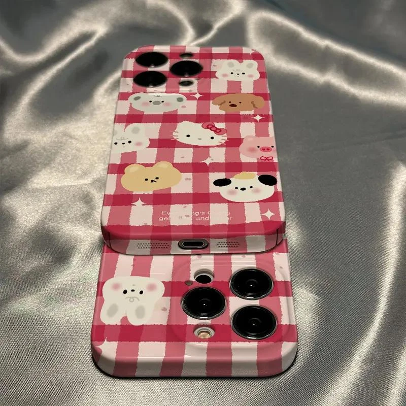 菲林壳适用苹果15ProMax手机壳OPPO华为iPhone13爆款手机壳格子14