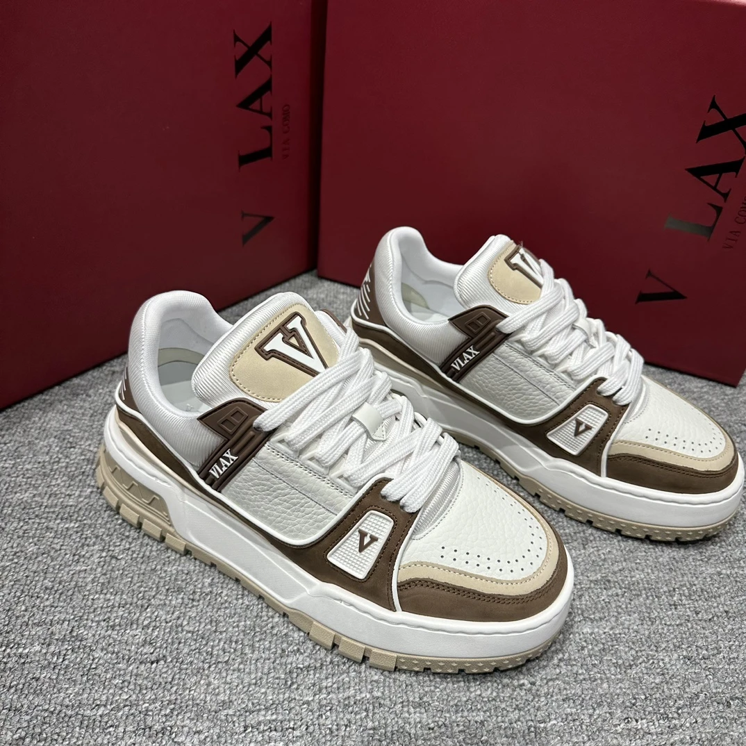 【高端鞋子】新款真皮男鞋安脚百搭舒服软底软面板鞋潮潮流时尚休闲