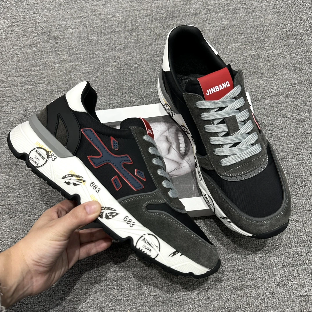 潮牌鞋子男士鞋子休闲鞋舒适潮鞋低帮好穿舒服时尚透气真皮好看改