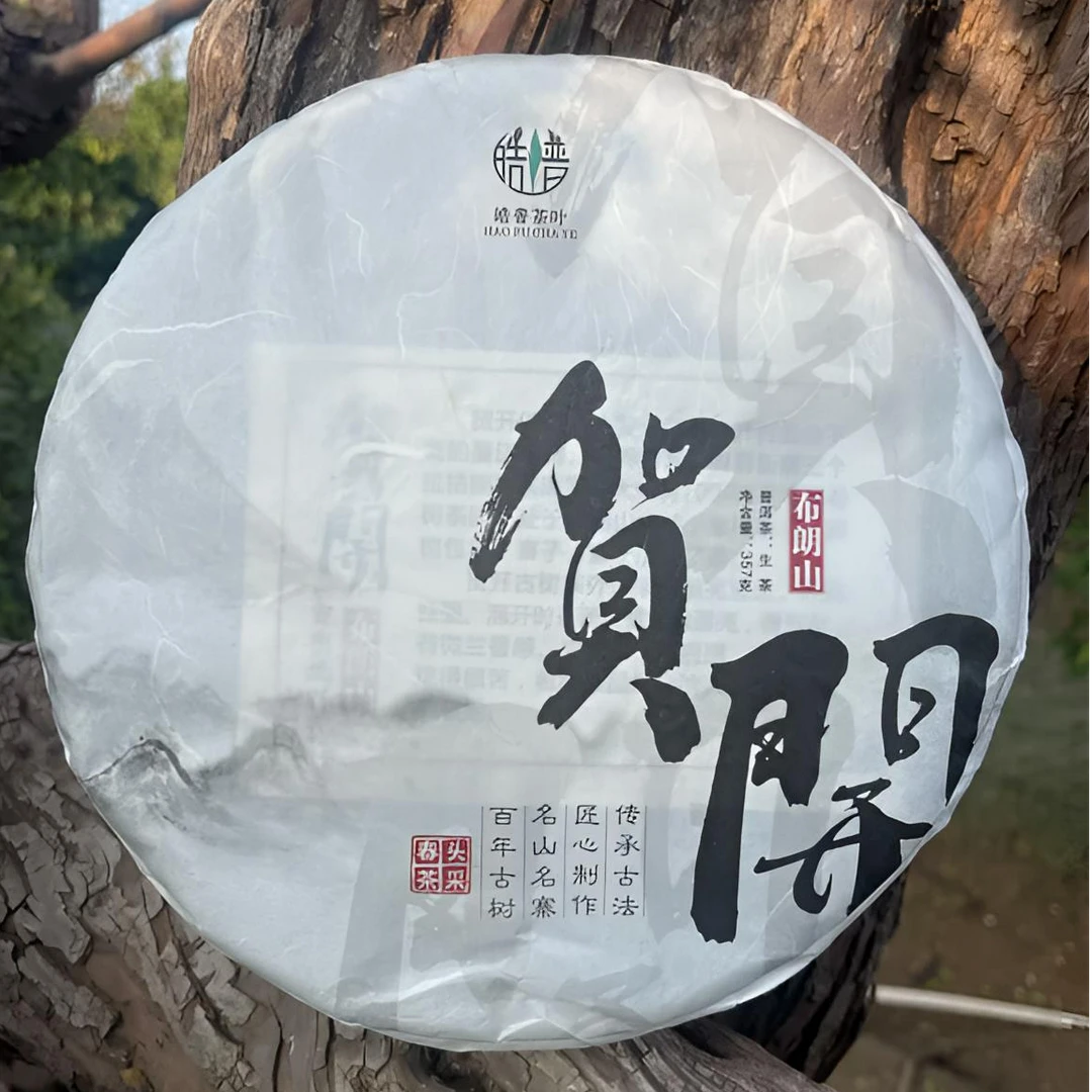 云南普洱茶 生茶2023年头春 贺开百年古树纯料357g饼