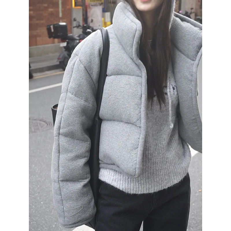 【肌理羽绒服】冬季新款加厚保暖肌理感白鸭绒羽绒服 244057